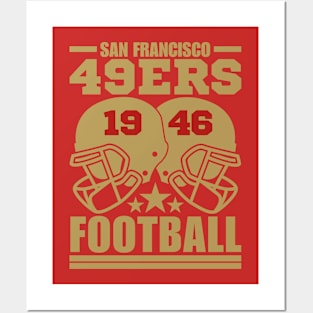 San Francisco 49ERS 1946 American Football Retro Posters and Art